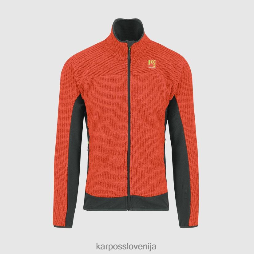 flis| pikantni oranžni/črni pesek P4ZDFZ259 Karpos rocchetta flis moški