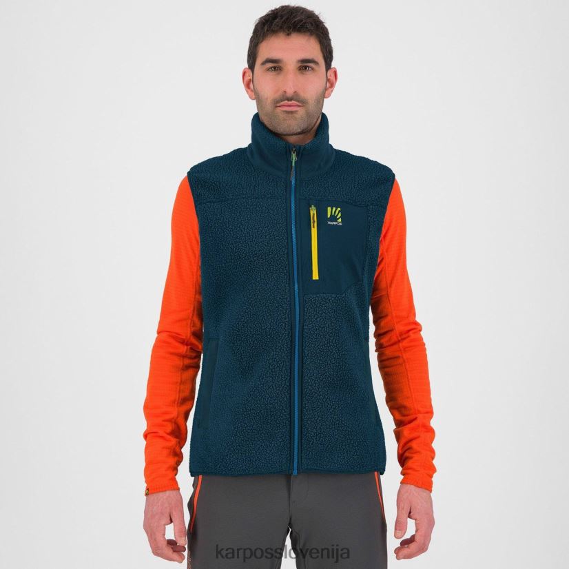 flis| polnoč P4ZDFZ153 Karpos Brezrokavnik iz flisa 80-ih moški