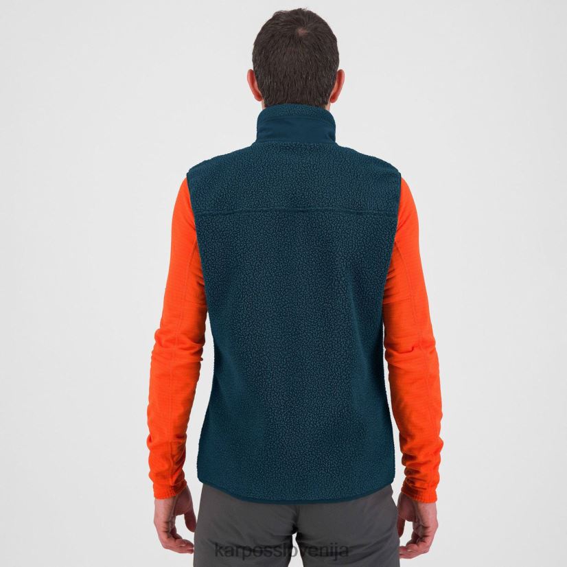 flis| polnoč P4ZDFZ153 Karpos Brezrokavnik iz flisa 80-ih moški