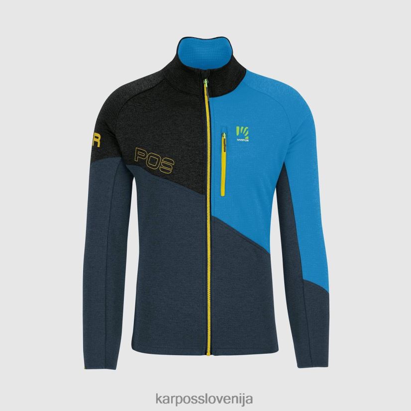 flis| polnočna/črna/diva modra P4ZDFZ255 Karpos val viola flis s polno zadrgo moški