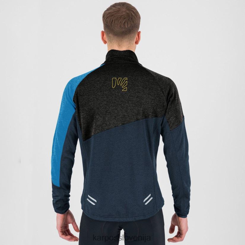 flis| polnočna/črna/diva modra P4ZDFZ255 Karpos val viola flis s polno zadrgo moški