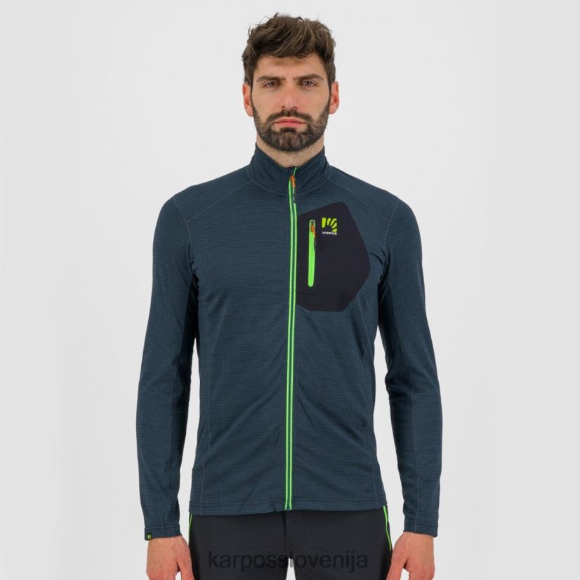 flis| črna/jasmin zelena P4ZDFZ247 Karpos pomedes majica ls moški