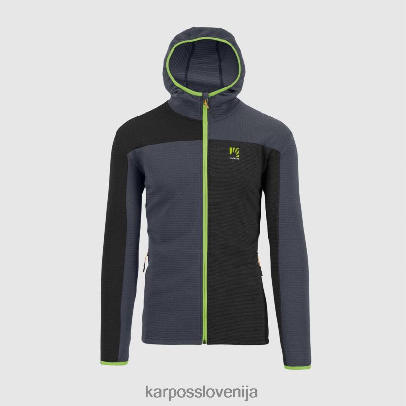 flis| črna/ombre modra/jasmin zelena P4ZDFZ236 Karpos nuvolau flis moški