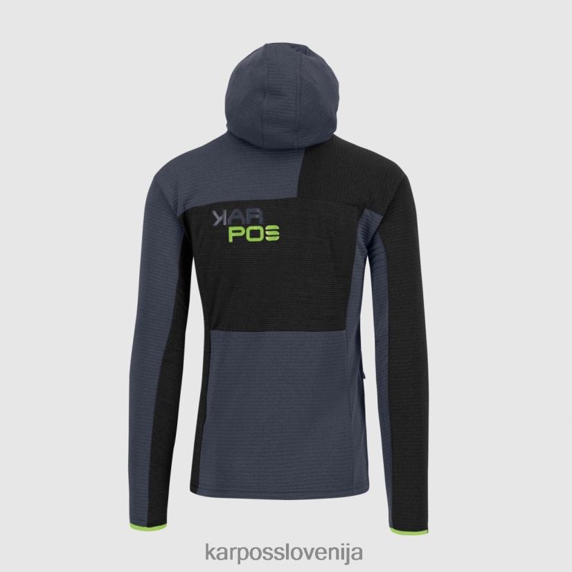 flis| črna/ombre modra/jasmin zelena P4ZDFZ236 Karpos nuvolau flis moški