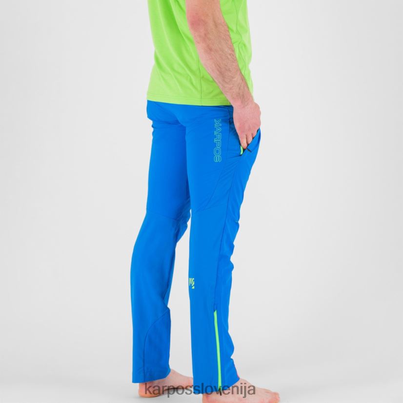 hlače| indigo b/jasminovo zelena P4ZDFZ503 Karpos plezalne hlače k-performance moški