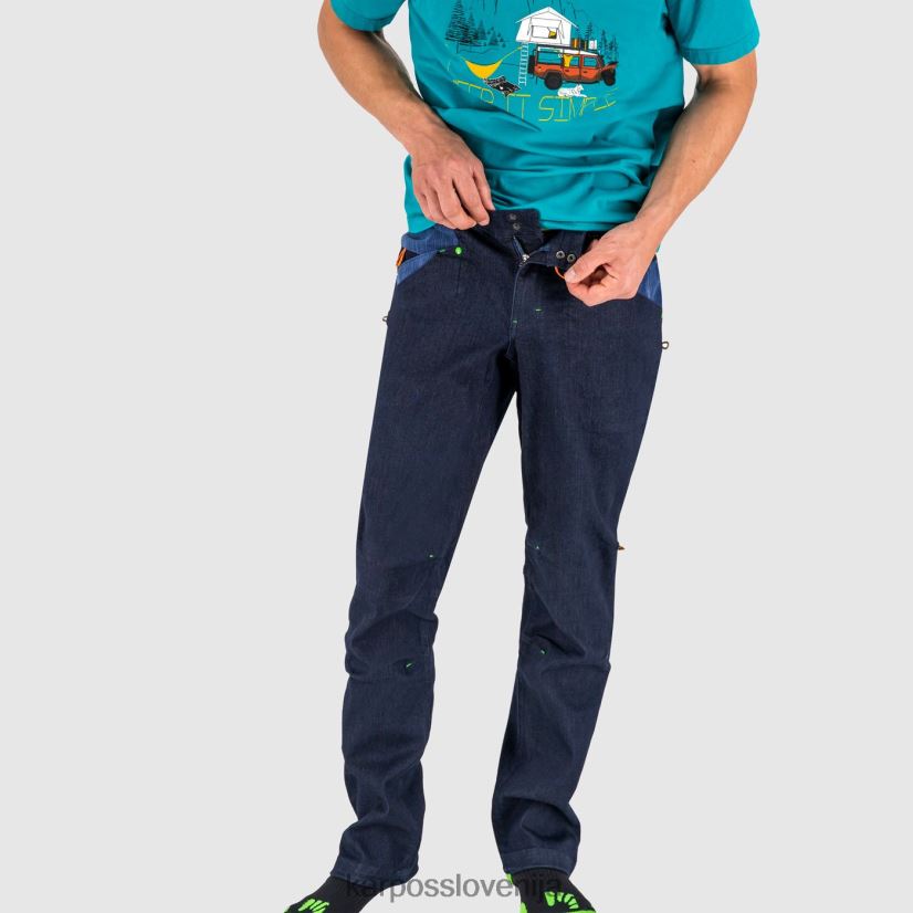 hlače| modre kavbojke P4ZDFZ584 Karpos carpino hlače moški