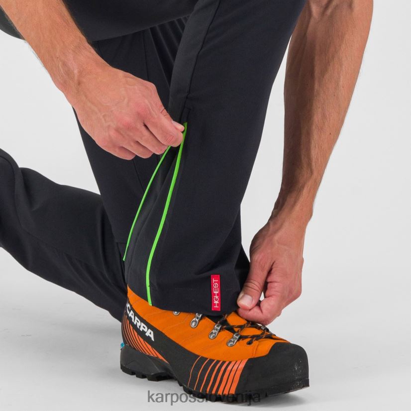 hlače| črna/jasmin zelena P4ZDFZ502 Karpos plezalne hlače k-performance moški