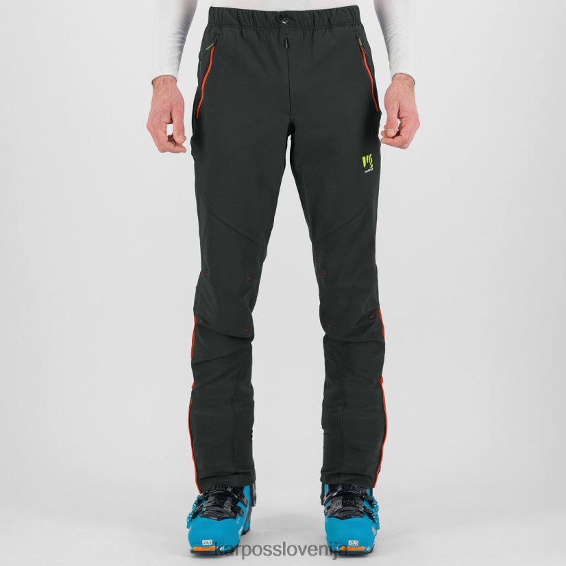 hlače| črna/pikantno oranžna P4ZDFZ514 Karpos cevedale evo hlače moški