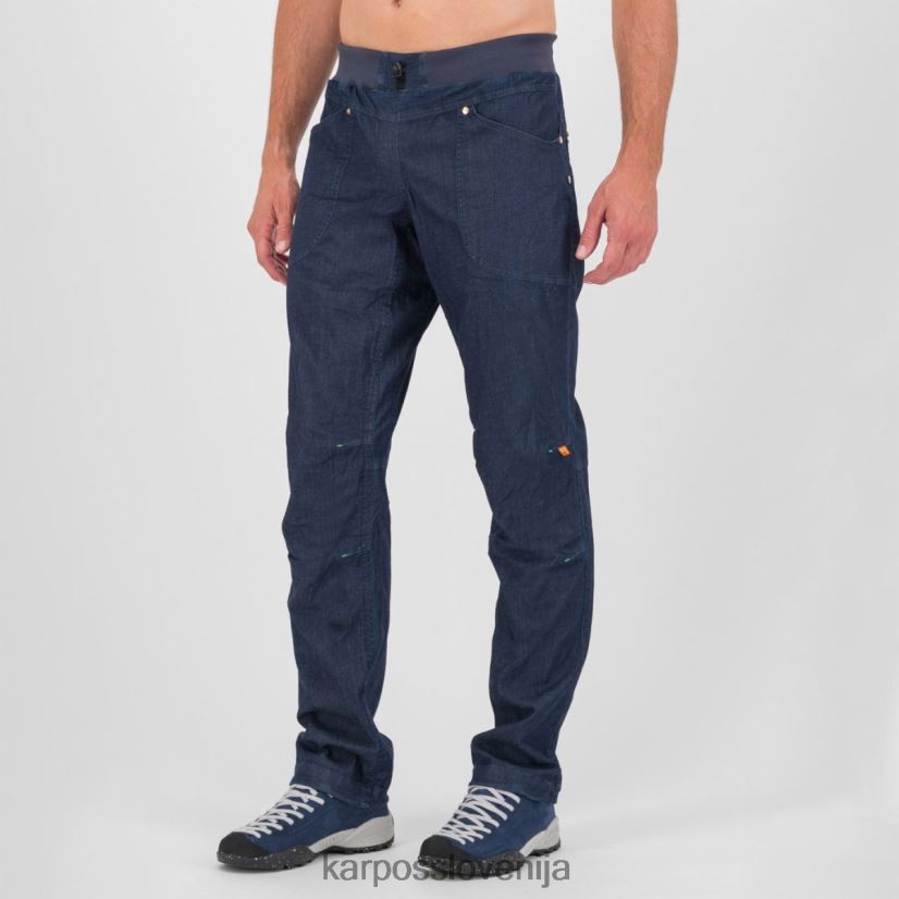 hlače| temno modra P4ZDFZ556 Karpos castegner lahke jeans hlače moški