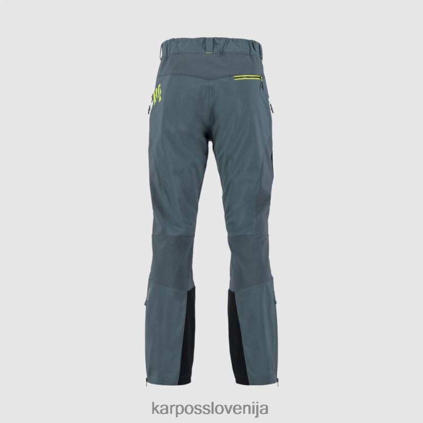 hlače| temno skrilavec/limeta zelena P4ZDFZ466 Karpos marmolada hlače moški