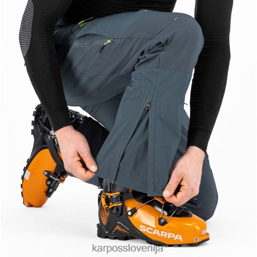 hlače| temno skrilavec/limeta zelena P4ZDFZ466 Karpos marmolada hlače moški