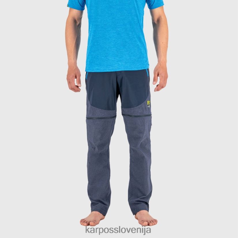 hlače| vesolje/indigo b. P4ZDFZ522 Karpos hlače na zadrgo santa croce moški