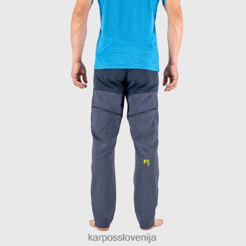 hlače| vesolje/indigo b. P4ZDFZ522 Karpos hlače na zadrgo santa croce moški