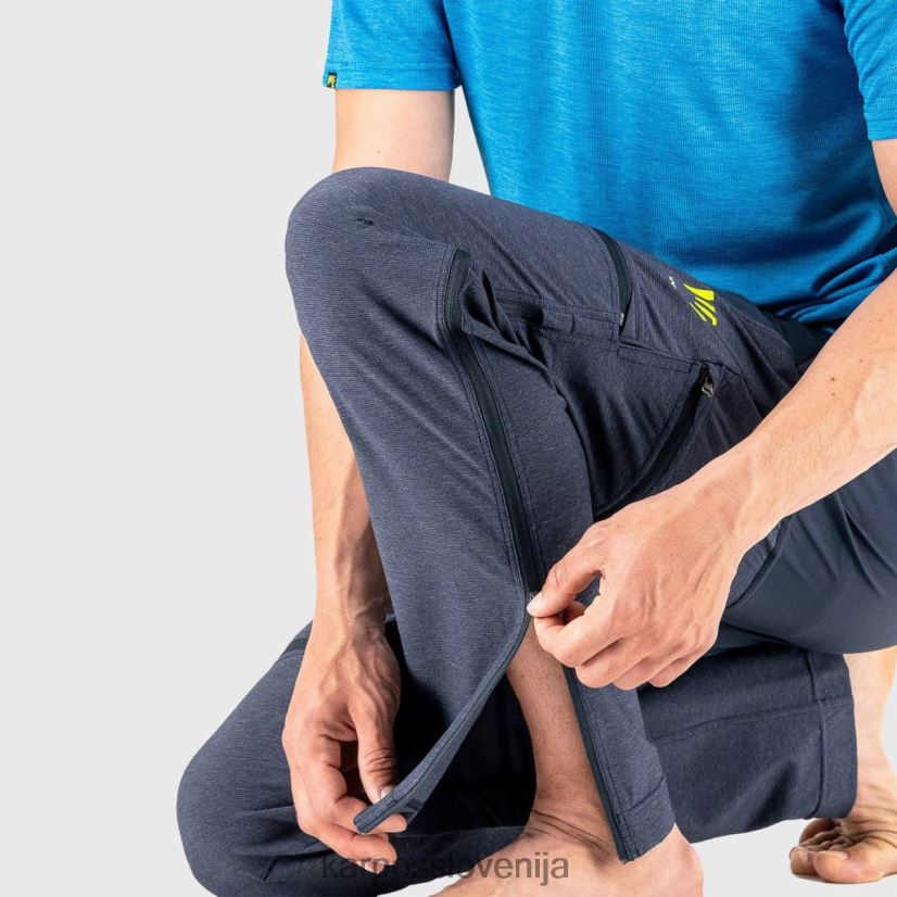 hlače| vesolje/indigo b. P4ZDFZ522 Karpos hlače na zadrgo santa croce moški