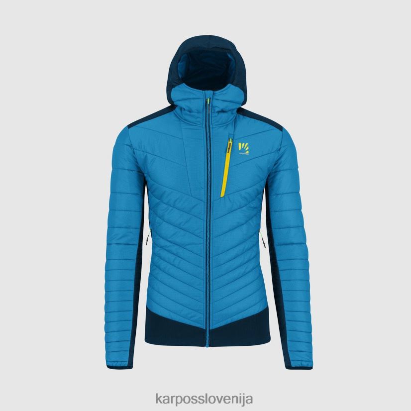 jakna| diva modra/polnoč P4ZDFZ60 Karpos pian longhi jakna moški