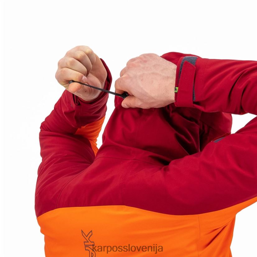 jakna| grenadine/kolesarska rdeča P4ZDFZ24 Karpos storm evo jakna moški