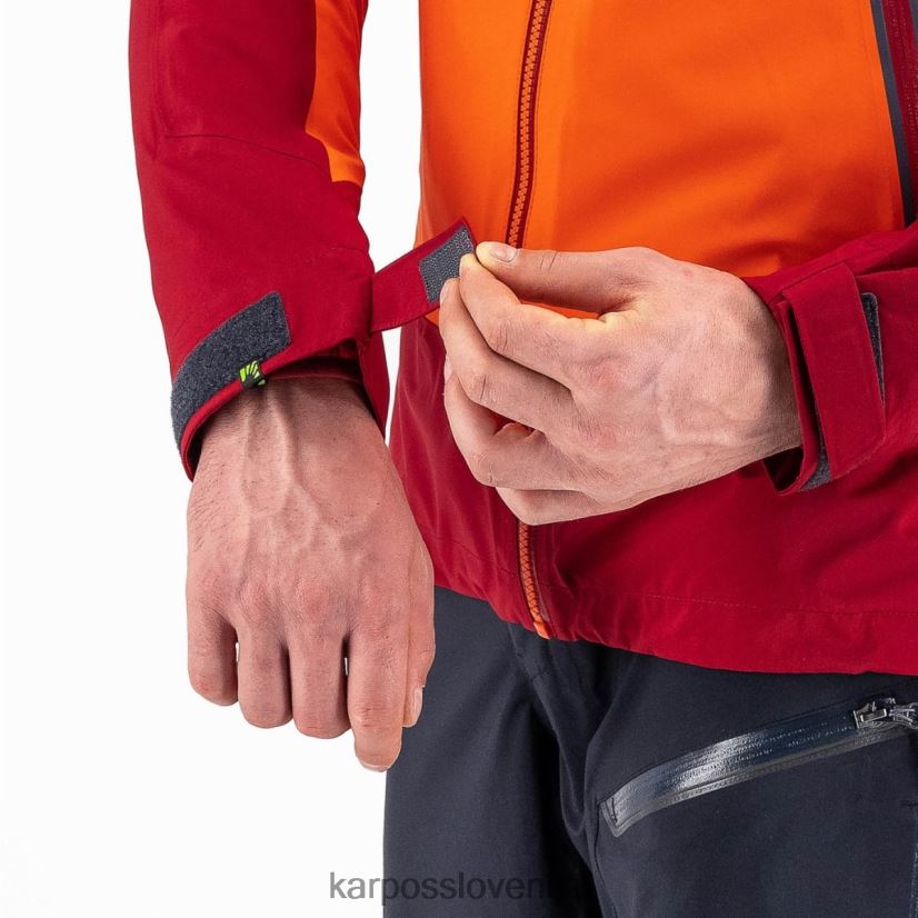 jakna| grenadine/kolesarska rdeča P4ZDFZ24 Karpos storm evo jakna moški