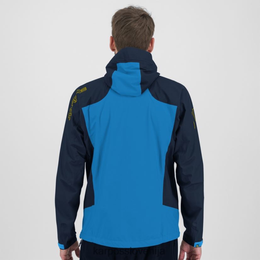 jakna| plamen/tangerina tango/črna P4ZDFZ99 Karpos veliko dežne jakne moški