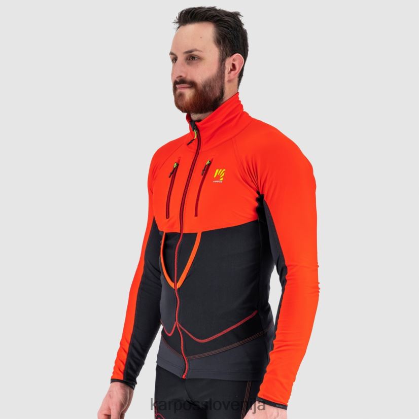 jakna| črna/grenadina P4ZDFZ132 Karpos alagna lite jakna moški