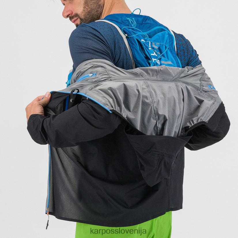 jakna| črna/indigo b. P4ZDFZ64 Karpos dežna jakna lavaredo moški