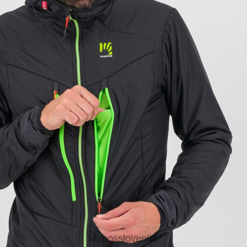 jakna| črna/jasmin zelena P4ZDFZ62 Karpos k-performance hibridna jakna moški