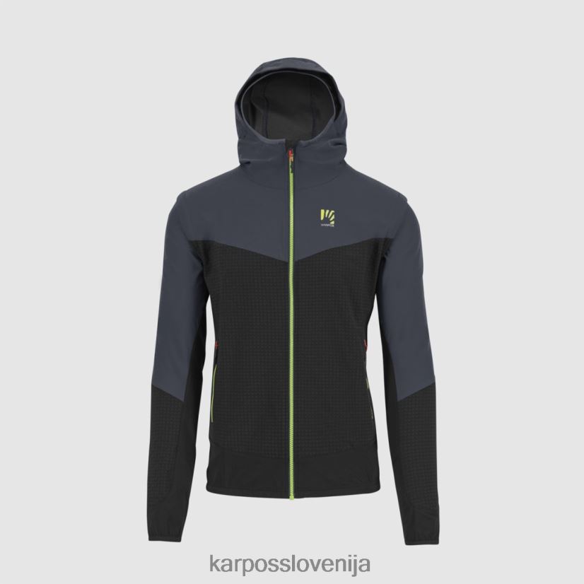 jakna| črna/ombre modra P4ZDFZ93 Karpos lede kabriolet jakna moški