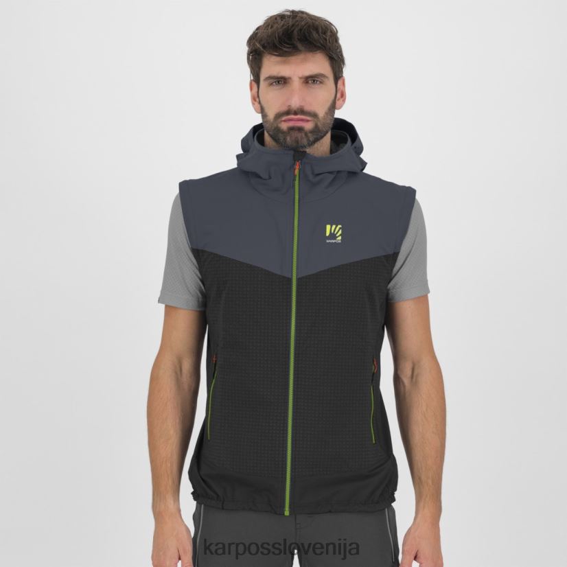 jakna| črna/ombre modra P4ZDFZ93 Karpos lede kabriolet jakna moški