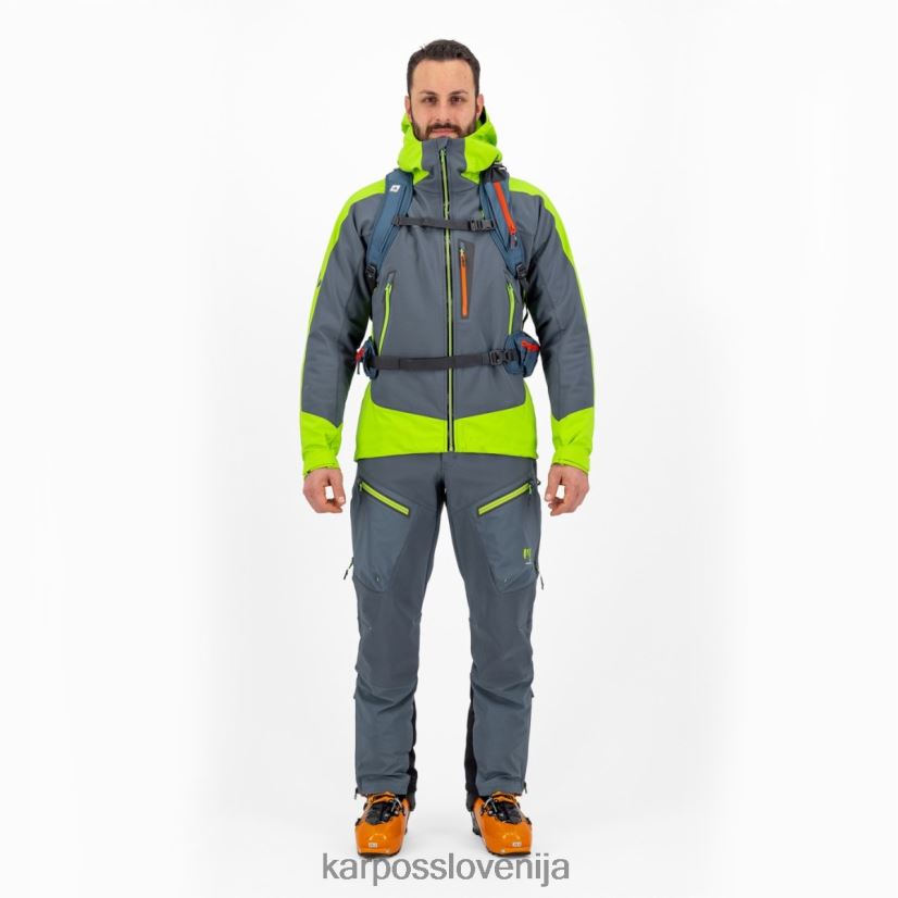 jakna| temno skrilavec/limeta zelena P4ZDFZ44 Karpos marmolada jakna moški