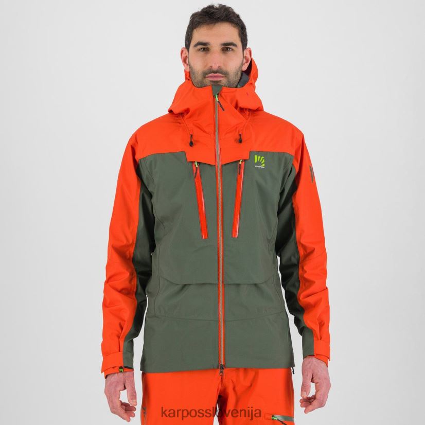 jakna| timijan/pikantna pomaranča P4ZDFZ6 Karpos midi školjkasta jakna moški