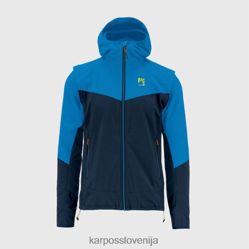 jakna| vesolje/indigo b./mandarina P4ZDFZ94 Karpos lede kabriolet jakna moški