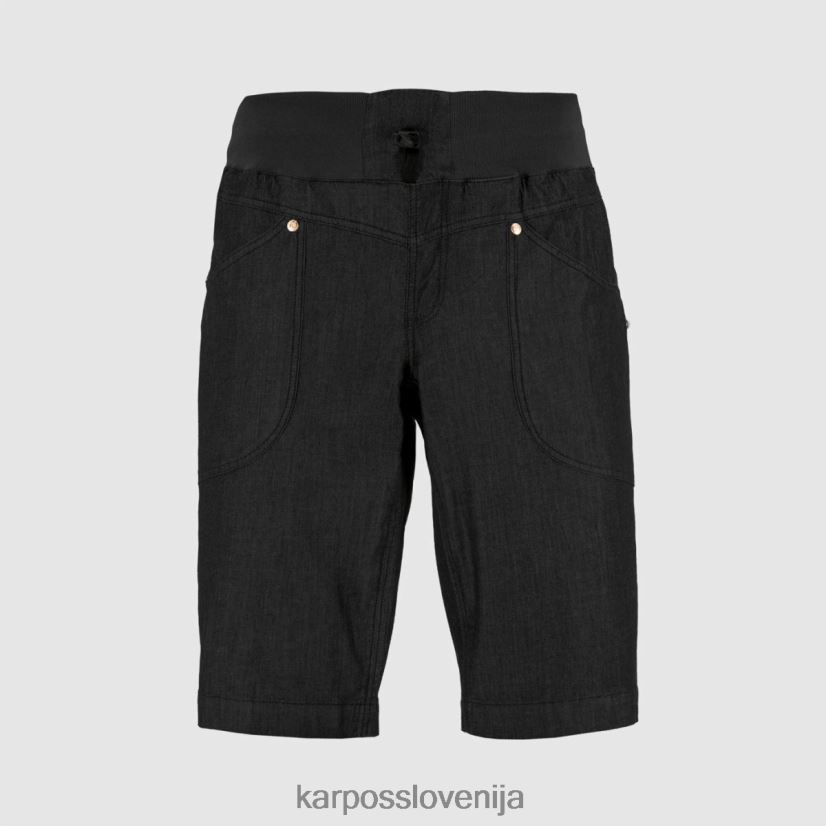 kratek| Črna P4ZDFZ621 Karpos castegner lahke jeans bermude moški