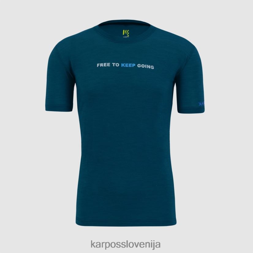 majica| gibraltarsko morje P4ZDFZ330 Karpos coppolo merino majica s kratkimi rokavi moški