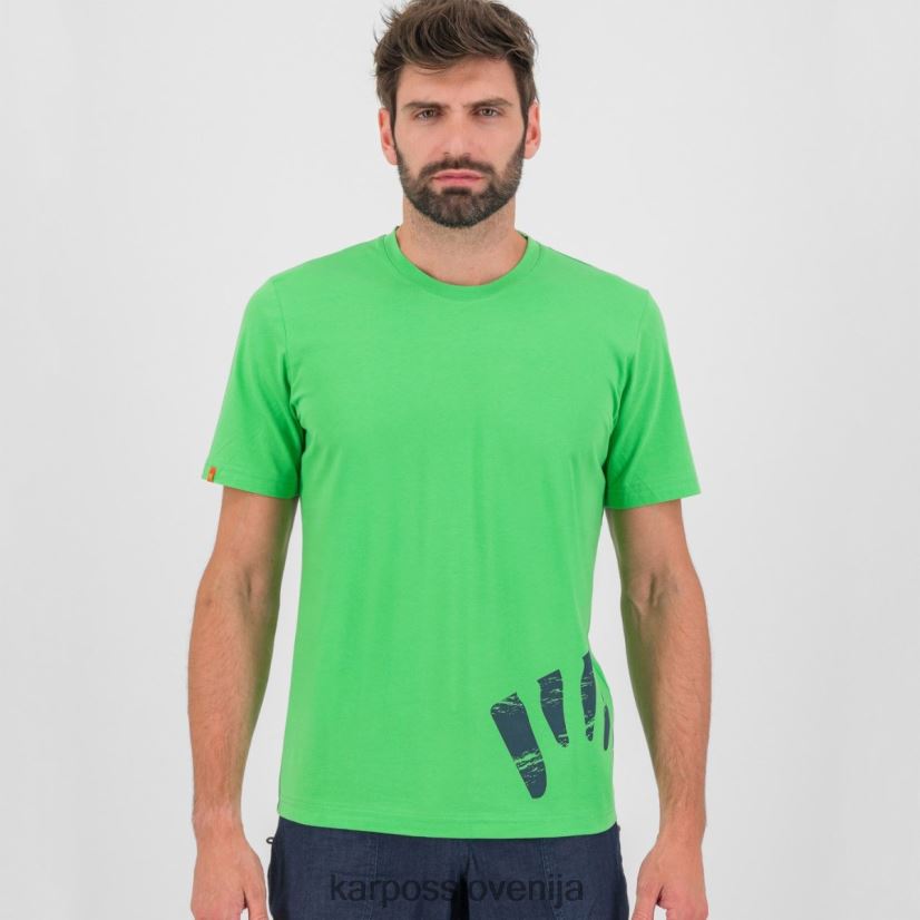 majica| jasminovo zelena P4ZDFZ418 Karpos astro alpino majica s kratkimi rokavi moški