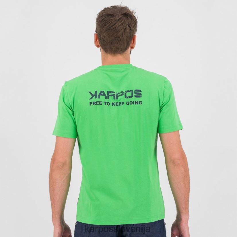 majica| jasminovo zelena P4ZDFZ418 Karpos astro alpino majica s kratkimi rokavi moški
