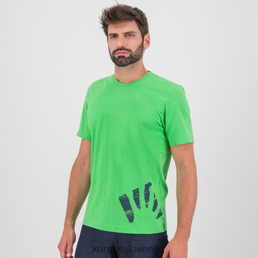majica| jasminovo zelena P4ZDFZ418 Karpos astro alpino majica s kratkimi rokavi moški