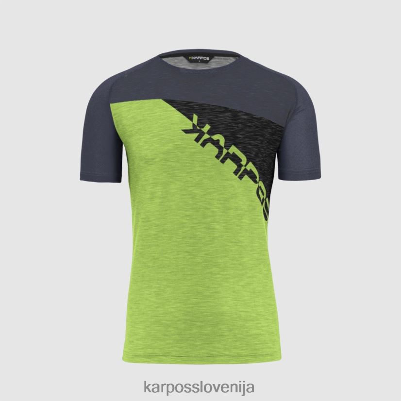 majica| jasminovo zelena/ombre modra/črna P4ZDFZ363 Karpos dres croda rossa moški