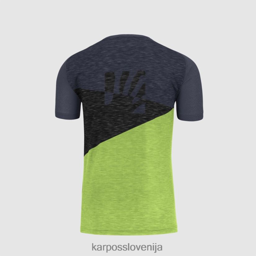 majica| jasminovo zelena/ombre modra/črna P4ZDFZ363 Karpos dres croda rossa moški