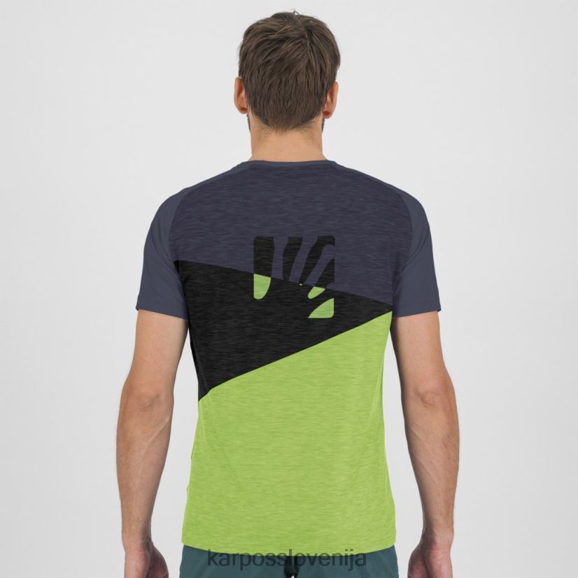 majica| jasminovo zelena/ombre modra/črna P4ZDFZ363 Karpos dres croda rossa moški