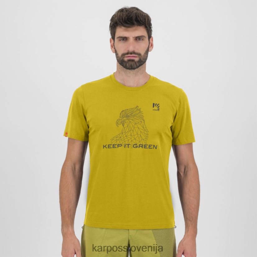 majica| limonin curry P4ZDFZ422 Karpos botton d'oro majica s kratkimi rokavi moški