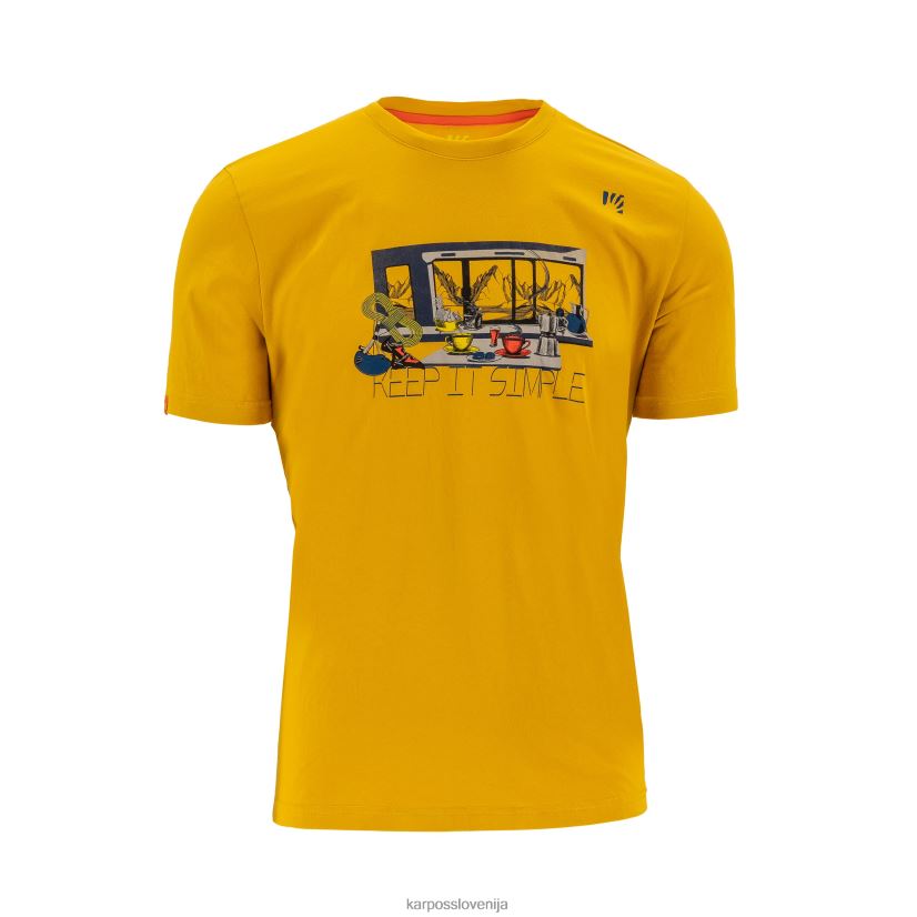 majica| olivno olje P4ZDFZ411 Karpos majica z anemono moški