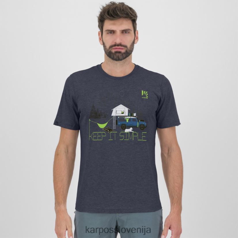 majica| ombre modra P4ZDFZ423 Karpos genzianella majica s kratkimi rokavi moški