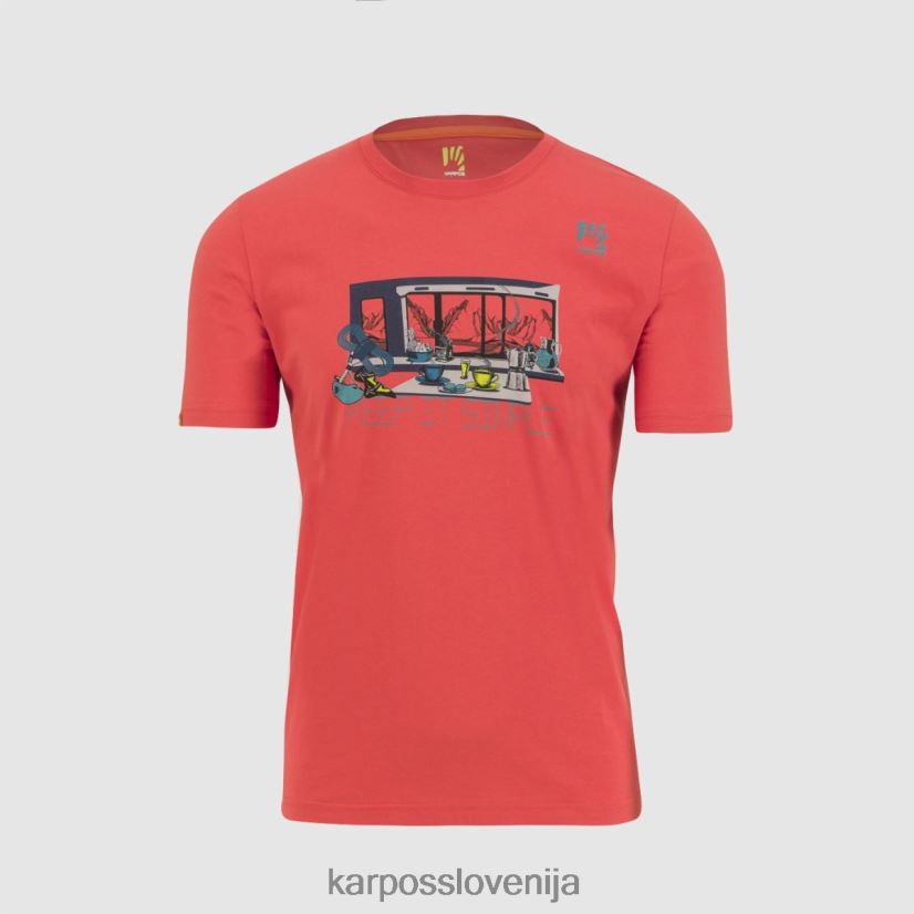 majica| paprika P4ZDFZ412 Karpos majica z anemono moški