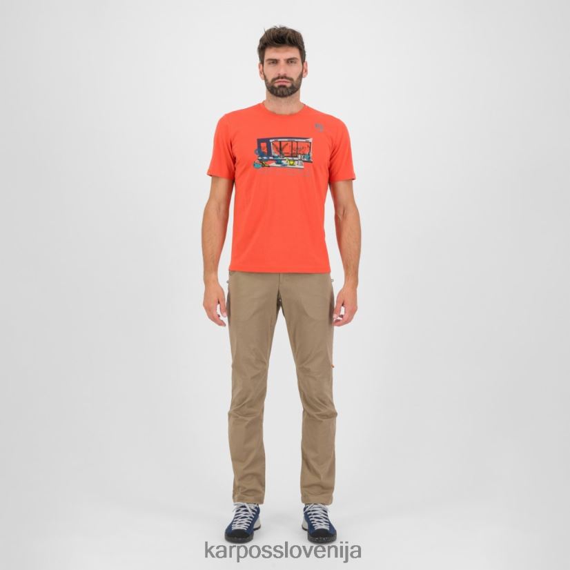 majica| paprika P4ZDFZ412 Karpos majica z anemono moški
