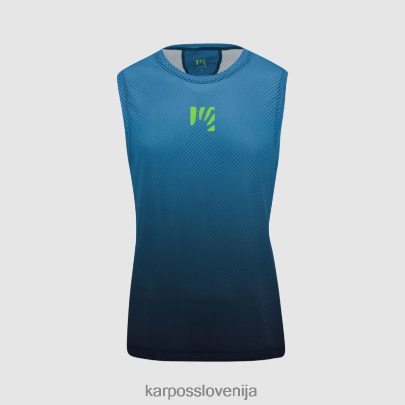 majica| črna/indigo b. P4ZDFZ387 Karpos Verve mesh brez rokavov moški