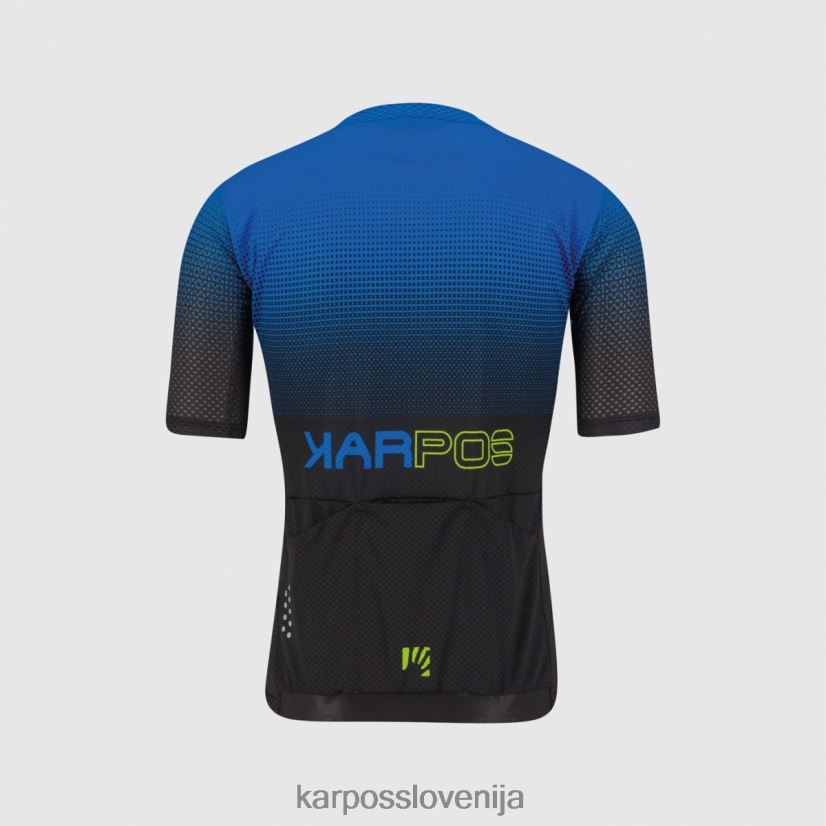 majica| črna/indigo b./zelena fluo P4ZDFZ320 Karpos val viola dres moški