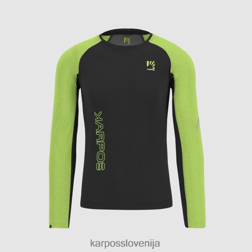 majica| črna/jasmin zelena P4ZDFZ326 Karpos lavaredo dres ls moški