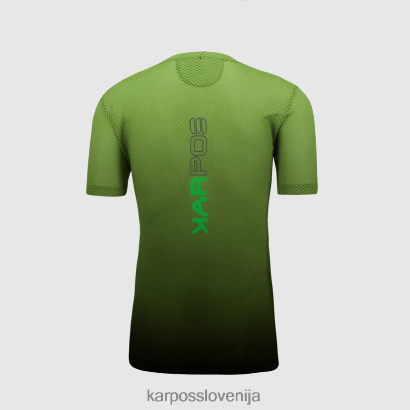 majica| črna/jasmin zelena P4ZDFZ377 Karpos verve mrežasta majica s kratkimi rokavi moški