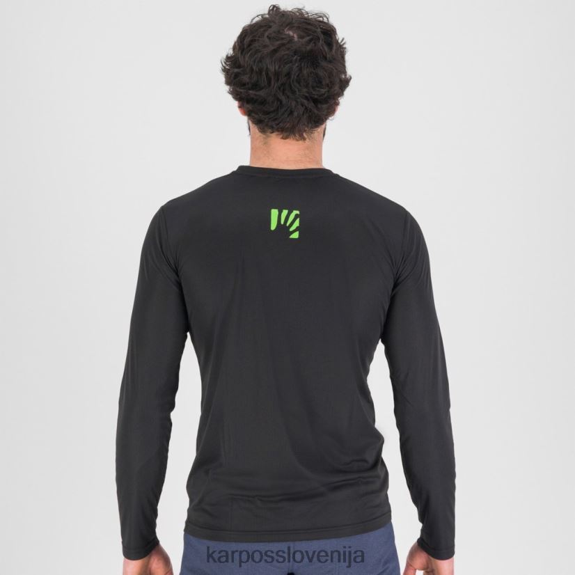 majica| črna/jasmin zelena P4ZDFZ384 Karpos loma dres ls moški