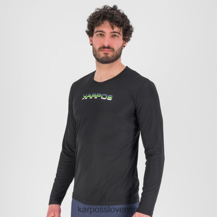 majica| črna/jasmin zelena P4ZDFZ384 Karpos loma dres ls moški