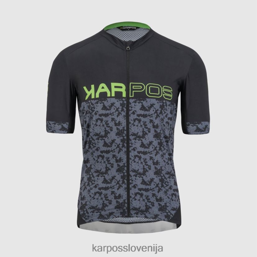 majica| črna/ombre modra/zelena fluo P4ZDFZ308 Karpos skakalni dres moški